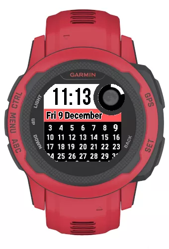 Time+Calendar, with Battery and Moon