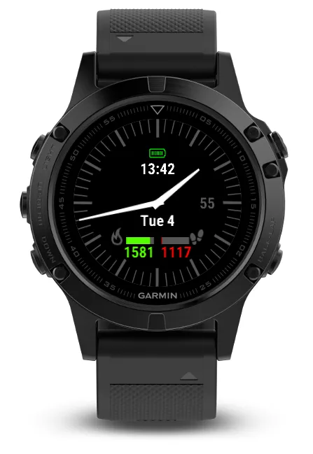 Classic watch face with stats