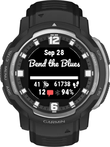 Watchface Bend the Blues